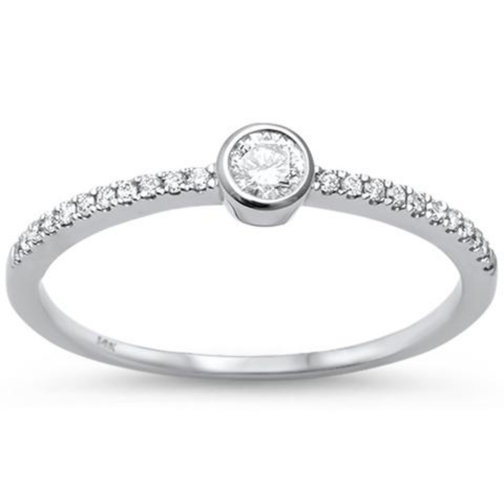 white gold and diamond ring